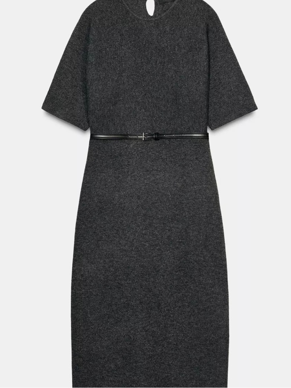 Zara Taupe-Brown Knit Midi Skirt - Picture 5 of 7